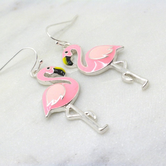 Pink Flamingo Earrings - Picture 5 of 5